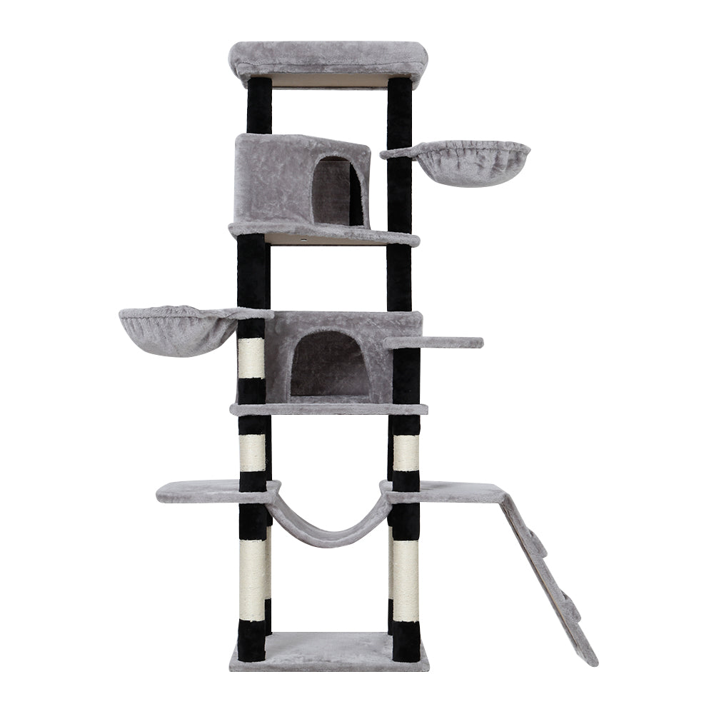 161cm Cat Tower Scratching Post Tower Wood Condo House Play Bed