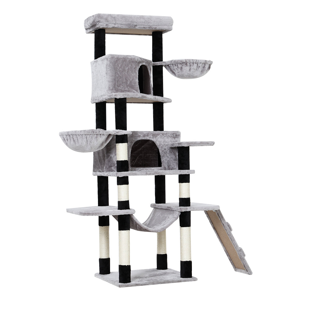 161cm Cat Tower Scratching Post Tower Wood Condo House Play Bed