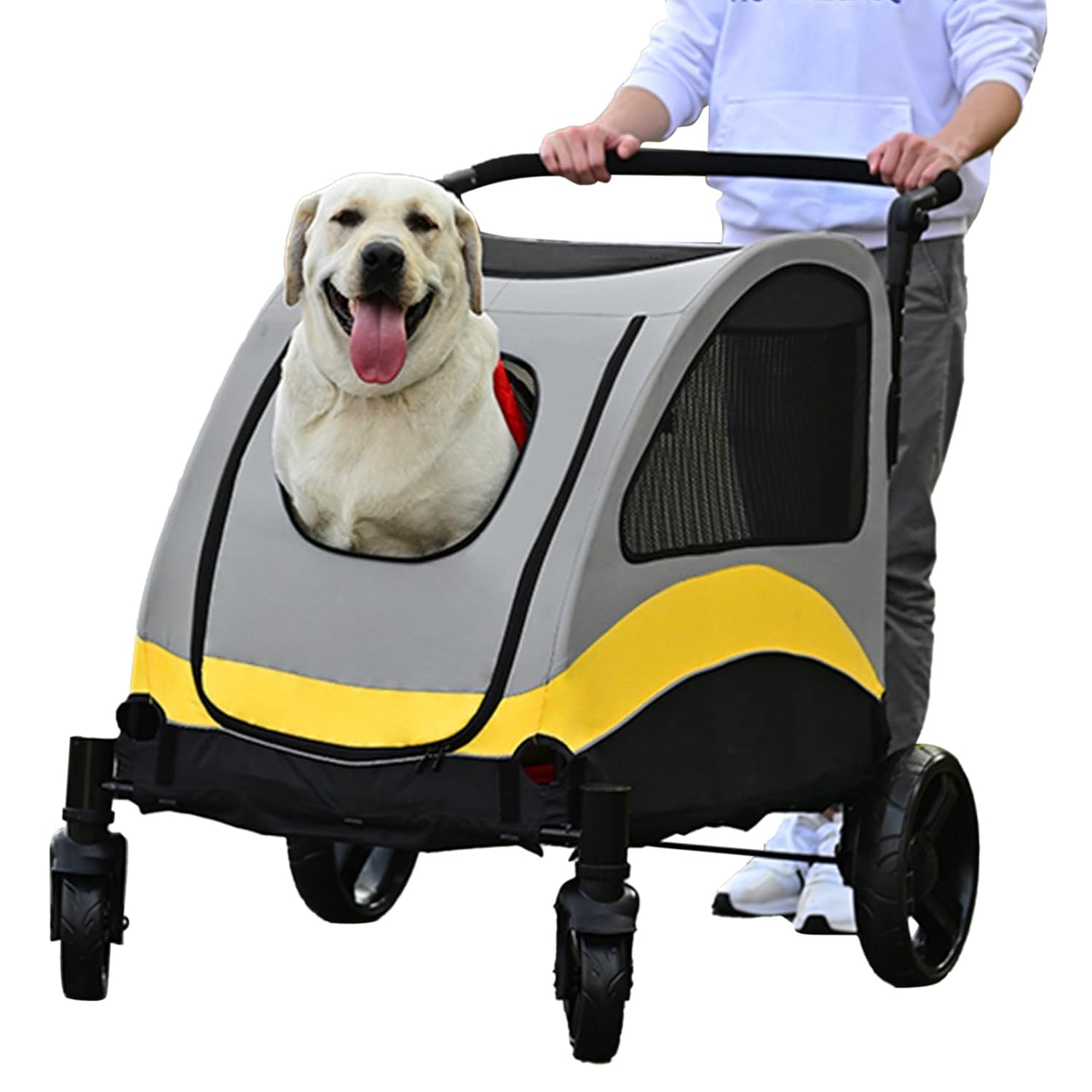 Dog Stroller Pet Pushchair Foldable Travel Cart size XL