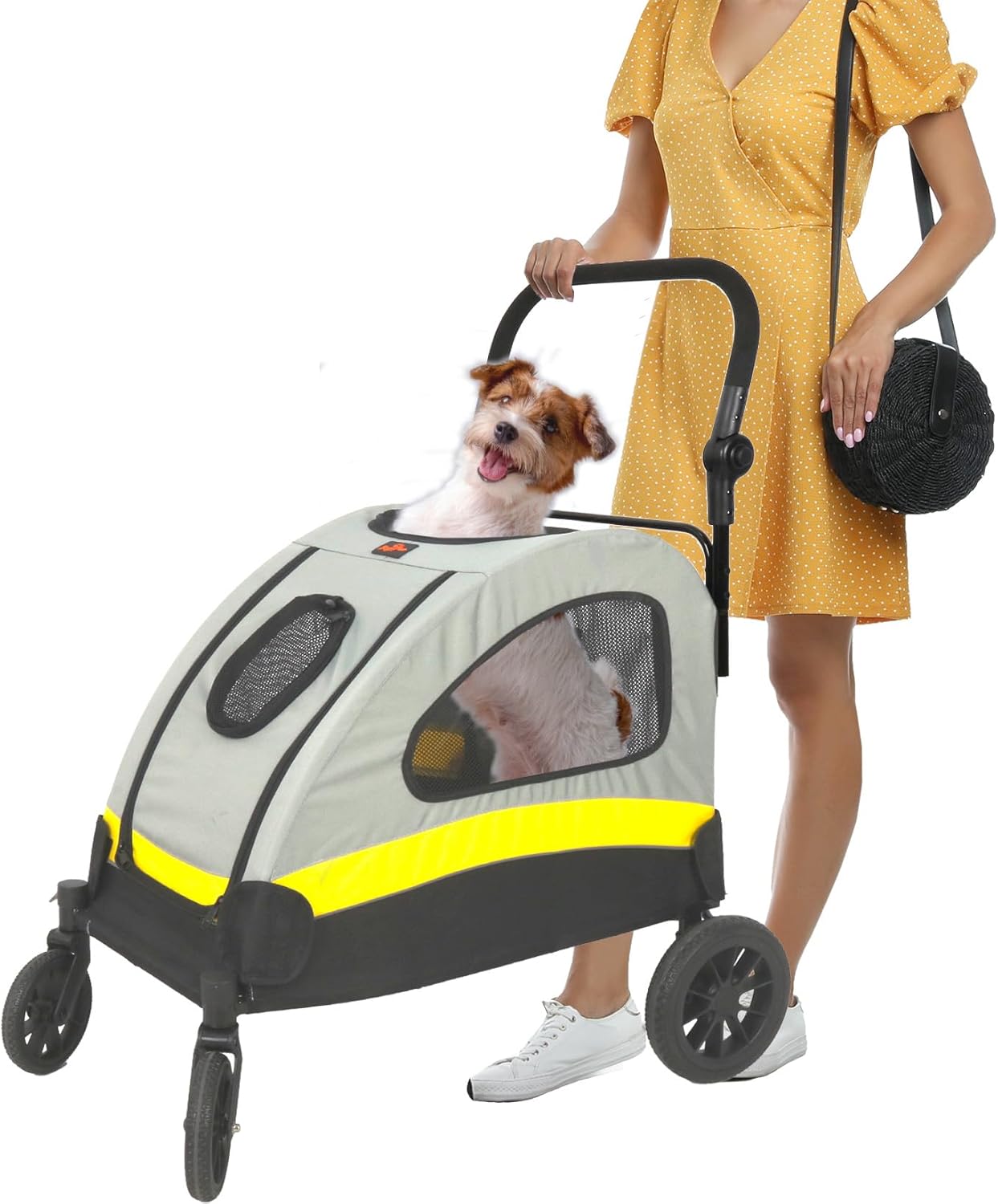 Dog Stroller Foldable Pet Travel Cart size L